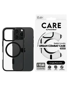 CARE by PanzerGlass Flagship Urban Case iPhone 16 Pro 6,3" czarny/black MagSafe 1358