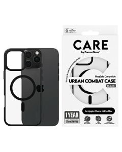 CARE by PanzerGlass Flagship Urban Case iPhone 16 Pro Max 6,9" czarny/black MagSafe 1360