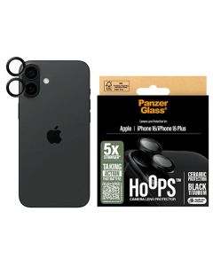 PanzerGlass Hoops Ceramic Lens Protector iPhone 16 6.1" / 16 Plus 6.7" 1281