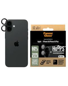 PanzerGlass Hoops Black Lens Protector iPhone 16 6.1" / 16 Plus 6.7" 1283