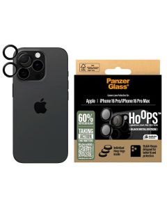 PanzerGlass Hoops Black Lens Protector iPhone 16 Pro 6.3" / 16 Pro Max 6.9" 1284