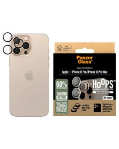 PanzerGlass Hoops Transparent Lens Protector iPhone 16 Pro 6.3" / 16 Pro Max 6.9" 1286