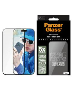 PanzerGlass Ceramic Screen Protector iPhone 16 Pro 6.3" Ultra-Wide Fit 2854