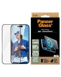 PanzerGlass Gaming Screen Protector iPhone 16 / 15 6.1" Ultra-Wide Fit 2857