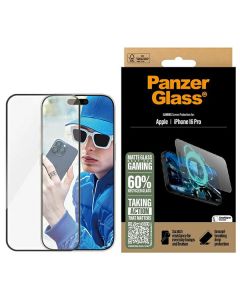 PanzerGlass Gaming Screen Protector iPhone 16 Pro 6.3" Ultra-Wide Fit 2858