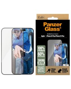 PanzerGlass Screen Protector iPhone 16 Plus 6.7" Ultra-Wide Fit 2863