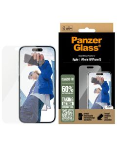 PanzerGlass Screen Protector iPhone 16 6.1" Classic Fit 2873