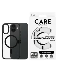 CARE by PanzerGlass Flagship Urban Case iPhone 16 6,1" czarny/black MagSafe 1357