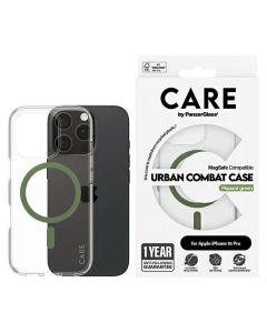 CARE by PanzerGlass Flagship Case iPhone 16 Pro 6,3" zielony/green MagSafe 1370