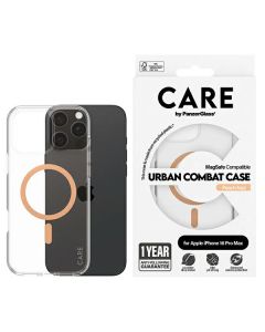 CARE by PanzerGlass Flagship Case iPhone 16 Pro Max 6,9" brzoskwiniowy/peachy MagSafe 1376