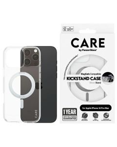 CARE by PanzerGlass Feature Kickstand Case iPhone 16 Pro Max 6,9" srebrny/silver MagSafe 1328