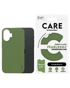 CARE by PanzerGlass Fashion Case iPhone 16 6.1" zielony/green MagSafe 1385