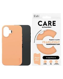 CARE by PanzerGlass Fashion Case iPhone 16 6.1" brzoskwiniowy/peachy MagSafe 1389