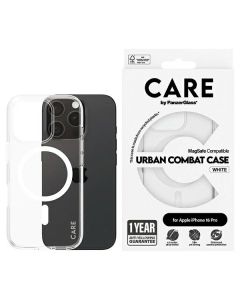 CARE by PanzerGlass Flagship Case iPhone 16 Pro 6.3" biały/white MagSafe 1338