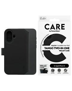 CARE by PanzerGlass Feature Tango 2in1  Wallet iPhone 16 6.1" MagSafe czarny/black 1329