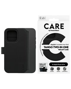 CARE by PanzerGlass Feature Tango 2in1  Wallet iPhone 16 Pro 6.3" MagSafe czarny/black 1330