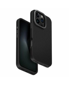 UNIQ etui Keva Max iPhone 16 Pro 6.3 Magclick Charging czarny/black(carbon)