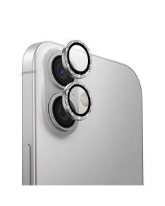 UNIQ Optix Aluminium Camera Lens Protector iPhone 16 6.1" / 16 Plus 6.7" white shimmer szkło na obiektyw aparatu z aplikatorem