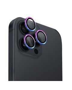 UNIQ Optix Aluminium Camera Lens Protector iPhone 16 Pro 6.3" / 16 Pro Max 6.9" iridescent szkło na obiektyw aparatu z aplikatorem