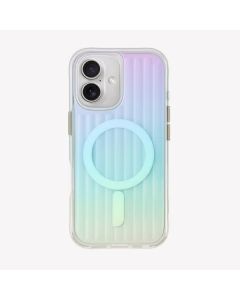 UNIQ etui Coehl Linear iPhone 16 6.1" Magnetic Charging opal/iridescent