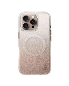 UNIQ etui Coehl Lumino iPhone 16 Pro 6.3" Magnetic Charging różowo złoty/rose gold