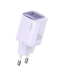 USAMS Ład. siec. CC251 30W GaN USB-C Fast Charging HC Series fioletowy/purple CC251TC03