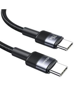 USAMS Kabel pleciony 240W USB-C/USB-C 1.2m SY Series tarnish SJ727USB01