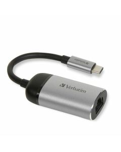 Verbatim Adapter USB-C - Eternet aluminium/aluminum 49146