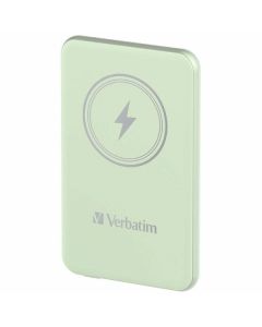 Verbatim Powerbank indukcyjny `n` Go 15W 5000mAh Wireless Magnetic zielony/green 32241