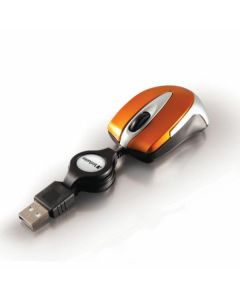 Verbatim Mysz optyczna Go Mini USB-A 1000 dpi pomarańczowy/orange 49023