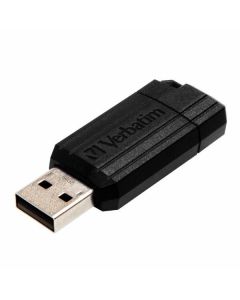 Verbatim Pendrive 64GB USB-A 2.0 PinStripe czarny/black 49065