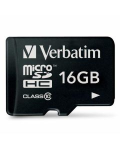 Verbatim Karta microSDHC 16GB V10 czarny/black 44010